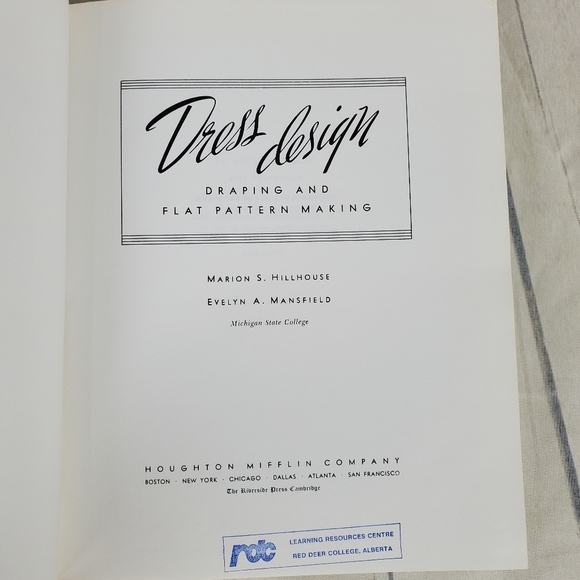 Vintage M.S. Hillhouse Dress Design Draping and  Flat Pattern Making Hardcover - Picture 3 of 16